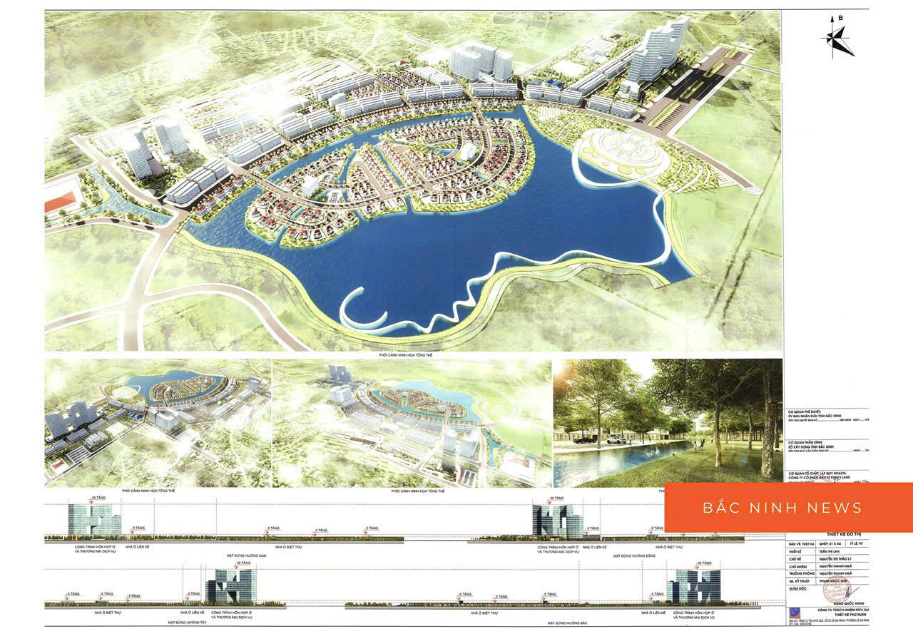 Quy hoạch chi tiết 1/500 Khu đô thị Vinhomes Bắc Ninh 277ha